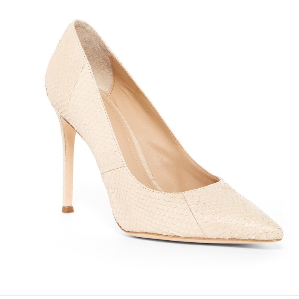 Pour La Victoire Celeste Snake Embossed Pump Size 9 1/2